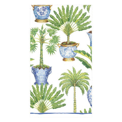 Potted Palms White Paper Guest Towel Napkin - 15 Per Package