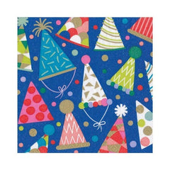 Party Hats Paper Luncheon Napkins - 20 Per Package