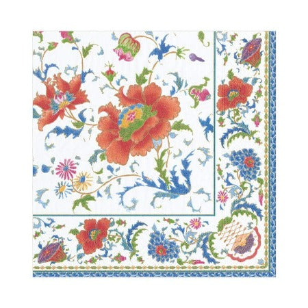 Chinese Ceramic Paper Luncheon Napkins in White - 20 Per Package