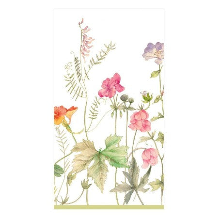 French Floral Paper Guest Towel Napkins - 15 Per Package