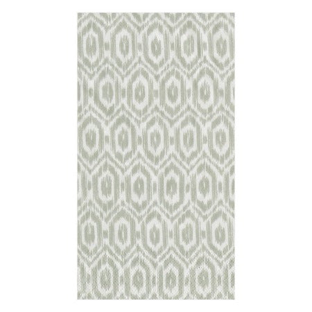 Amala Ikat Paper Guest Towel Napkins in Grey - 15 Per Package