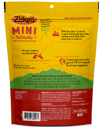 Zuke's Mini Naturals Duck Recipe 6 oz