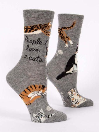 People I Love: Cats Women's Crew Socks