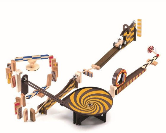 Zig & Go Wooden Domino Race Construction Set