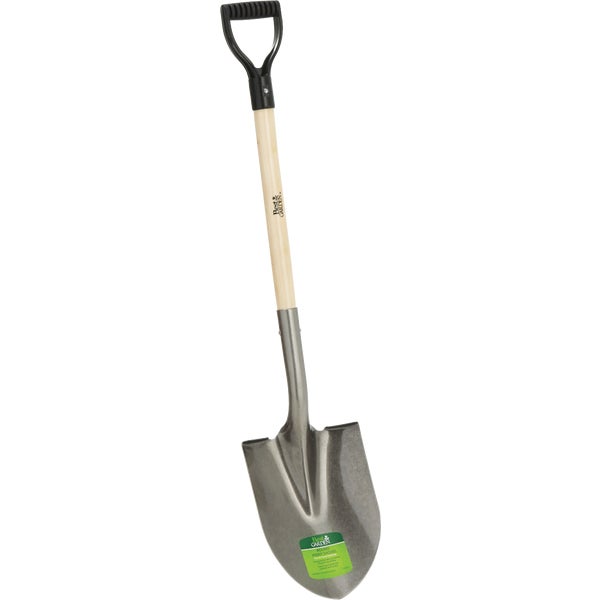 Do It Best Round Point Wood D-Handle Shovel 28 in