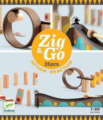 Zig & Go Wooden Domino Race Construction Set
