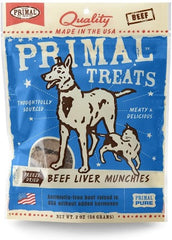 Primal Treats Beef Liver Munchies 2 oz