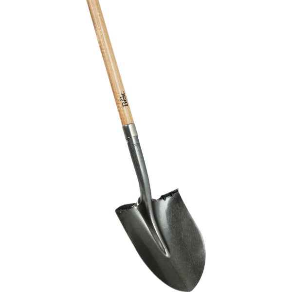 Do It Best Wood Handle Round Point Shovel 48 in