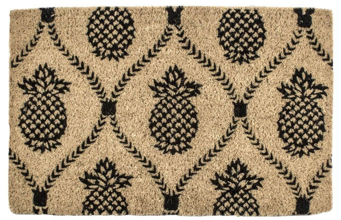Williamsburg Pineapple Trellis Handwoven Coconut Fiber Doormat 22" x 35"