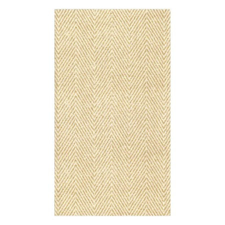 Natural Jute Paper Linen Guest Towel Napkins - 12 Per Package