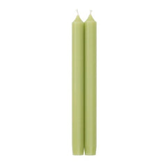10” Duet Crown Candles in Moss Green - 2 Candles Per Duet