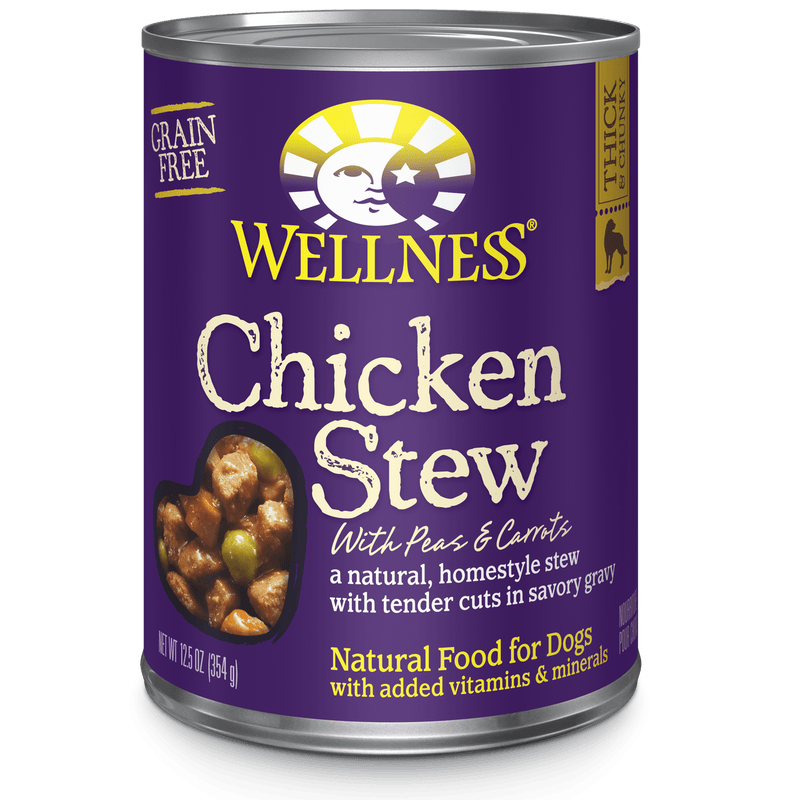 Wellness Homestyle Stew Grain Free Chicken Stew with Peas & Carrots 12.5 oz