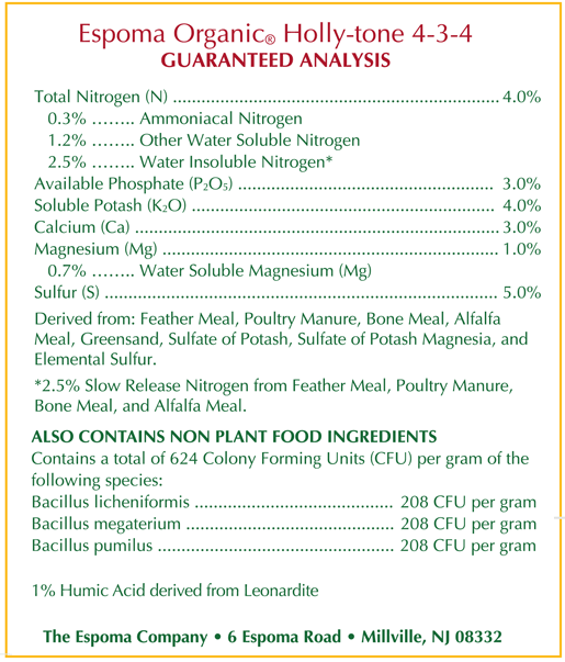 Holly tone fertilizer deals