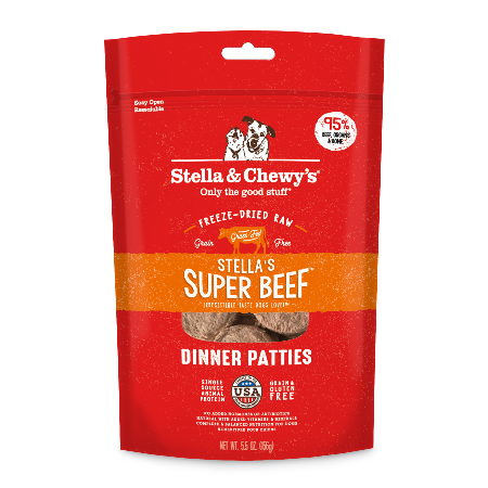 Stella’s Super Beef Freeze-Dried Raw Dinner Patties