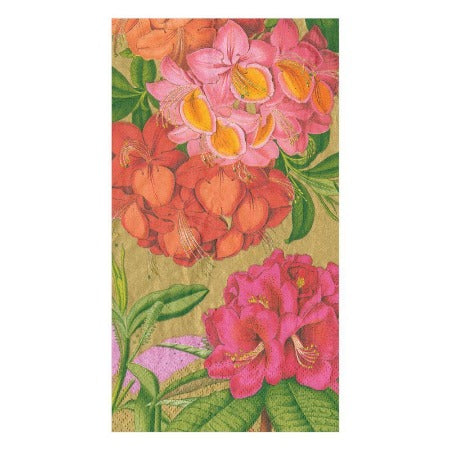 Jefferson's Garden Study Paper Guest Towel Napkins in Gold - 15 Per Package