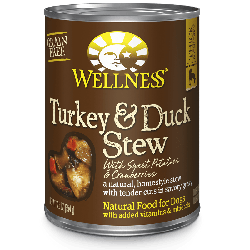 Wellness Homestyle Stew Grain Free Turkey & Duck Stew with Sweet Potatoes & Cranberries 12.5 oz