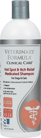 Synergy Veterinary Formula Clinical Care Hot Spot & Itch Relief Shampoo 16 oz