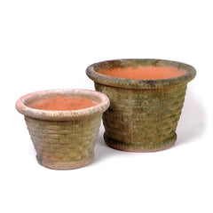Aged Woven Planter 11