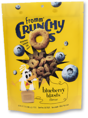Fromm Crunchy O's Blueberry Blast Treats 6 oz