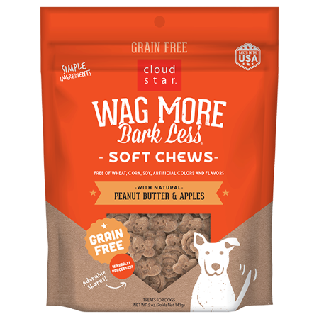 Wag More Soft Chews Peanut Butter & Apples 5 oz