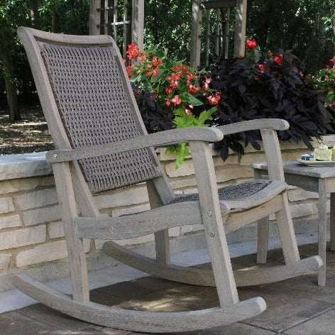 Grey Wash Eucalyptus Rocking Chair