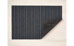 Chilewich Skinny Stripe Shag Mat Blue 24