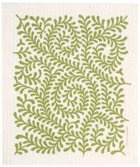 Swedish Dishcloth Leaves Green